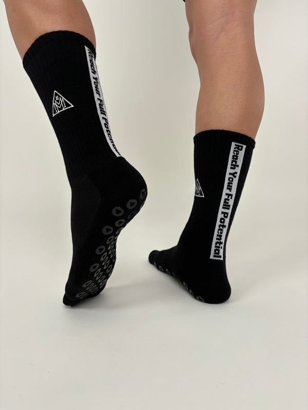 MM11Sports Black Grip Socks