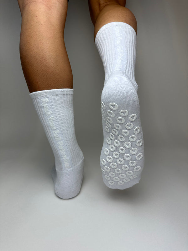 MM11Sports WhiteOut Grip Socks