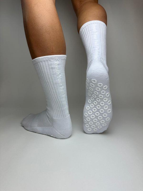 MM11Sports WhiteOut Grip Socks